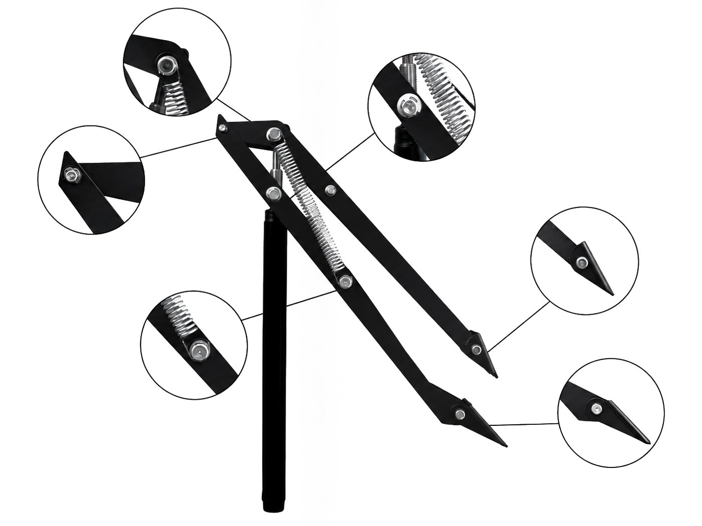 Black version, double-arm mechanism